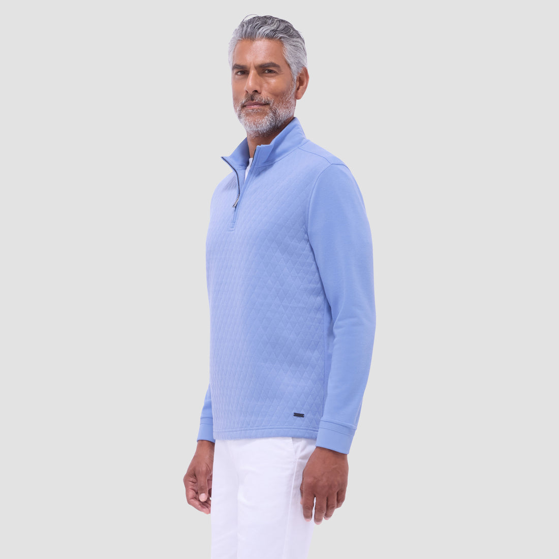 Diamond Quilt Performance Quarter-Zip Pullover