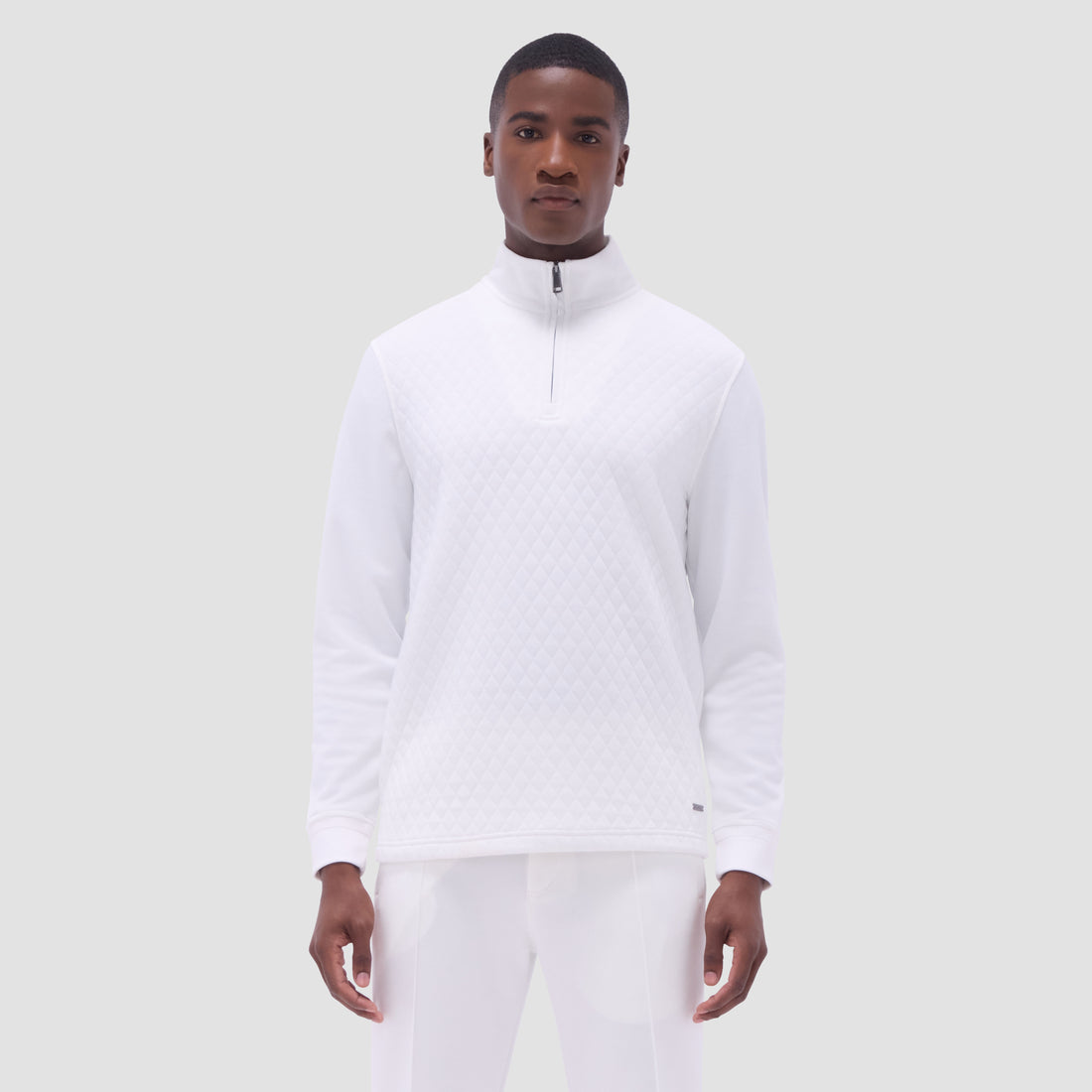 Diamond Quilt Performance Quarter-Zip Pullover