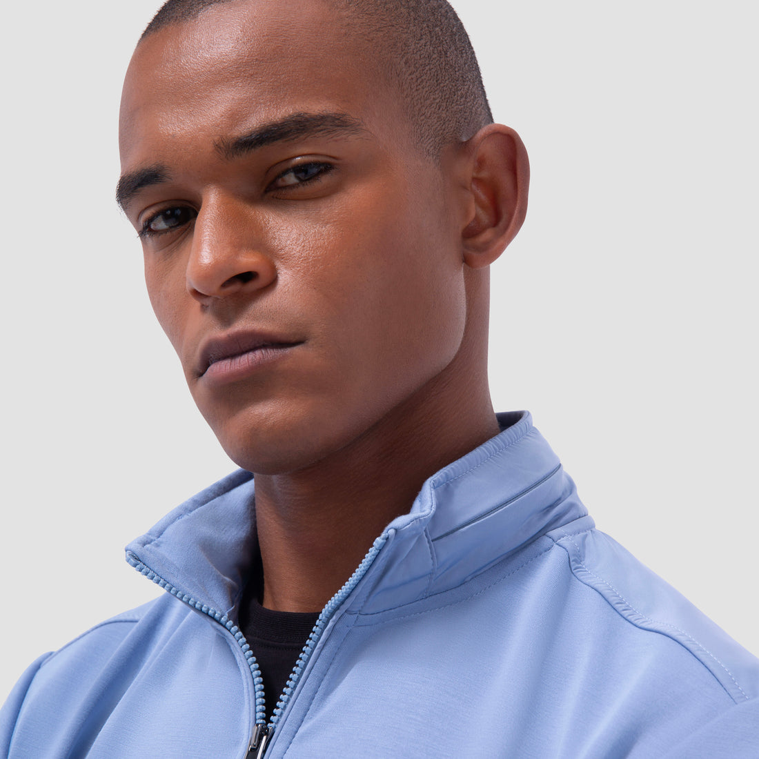 Soft Touch Solid Quarter-Zip Pullover With Hood