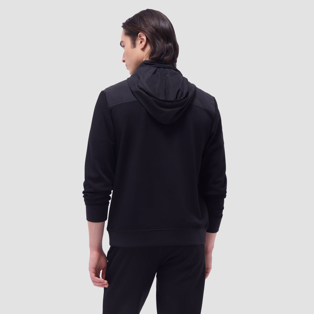 Soft Touch Solid Quarter-Zip Pullover With Hood