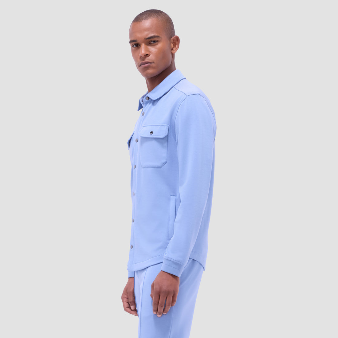 Soft Touch Solid Shirt Jacket