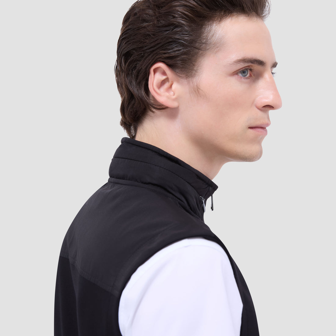 Soft Touch Solid Vest With Hood