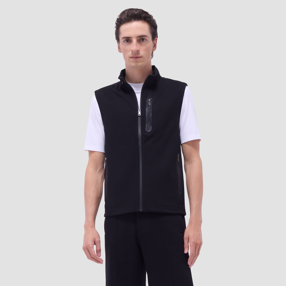 Soft Touch Solid Vest With Hood