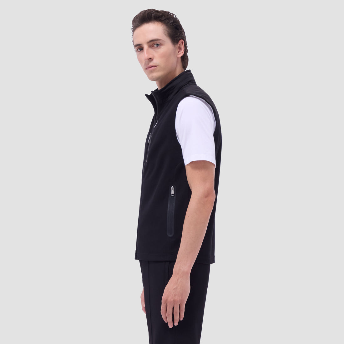 Soft Touch Solid Vest With Hood