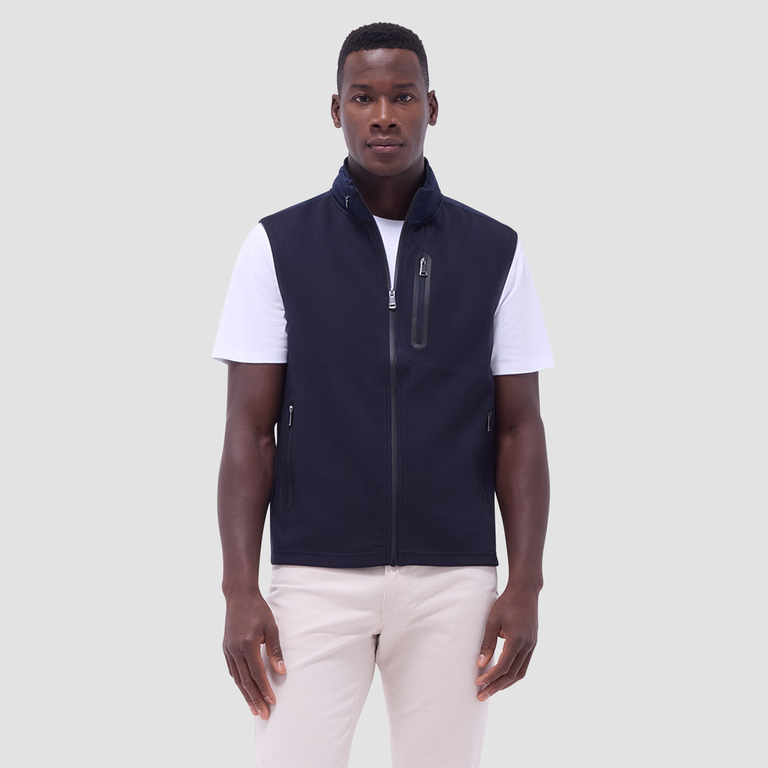 Soft Touch Solid Vest With Hood