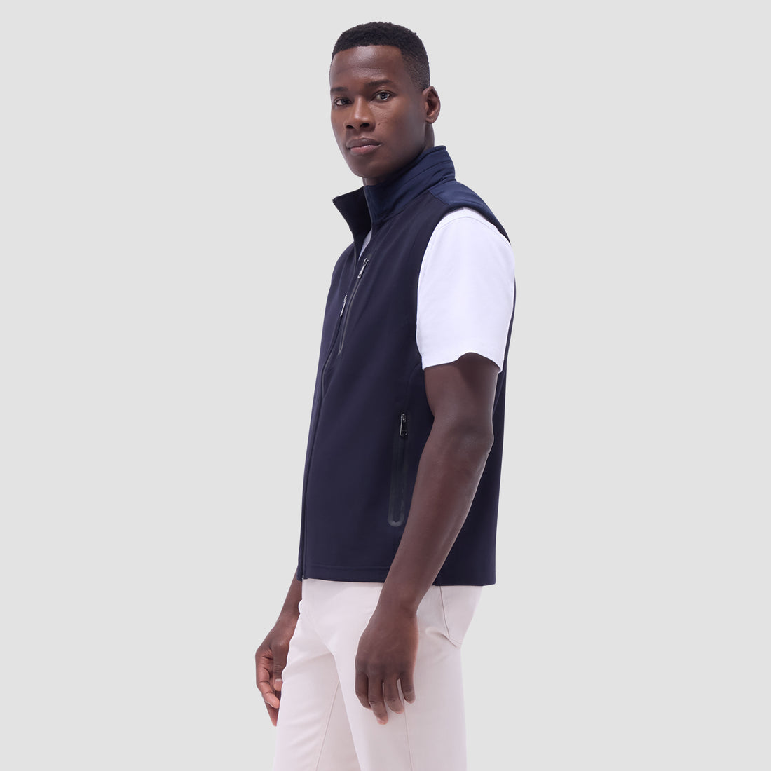 Soft Touch Solid Vest With Hood