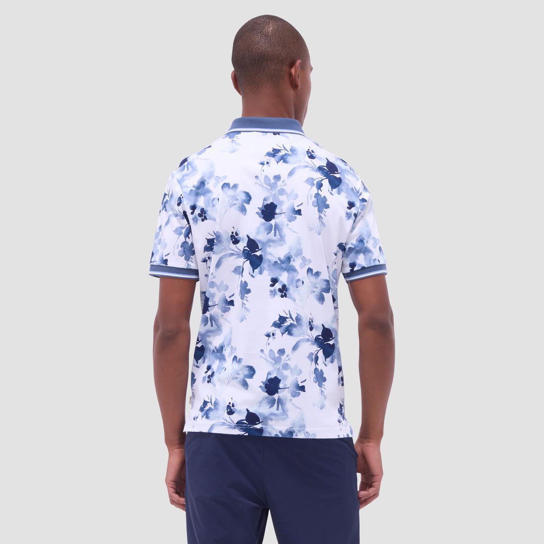 Watercolor Floral Polo Shirt