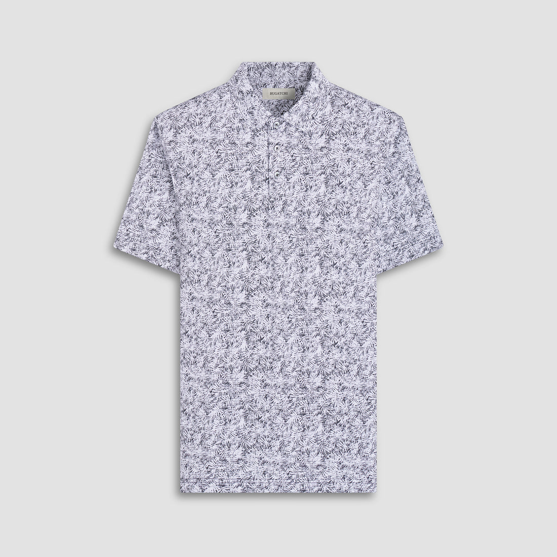 Victor Leaf Print OoohCotton Polo Shirt