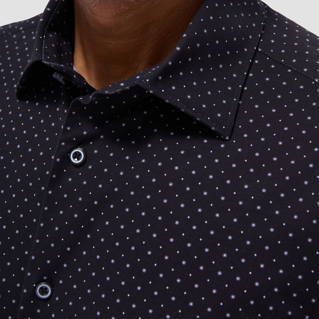 Miles Geometric OoohCotton Short -Sleeve Shirt