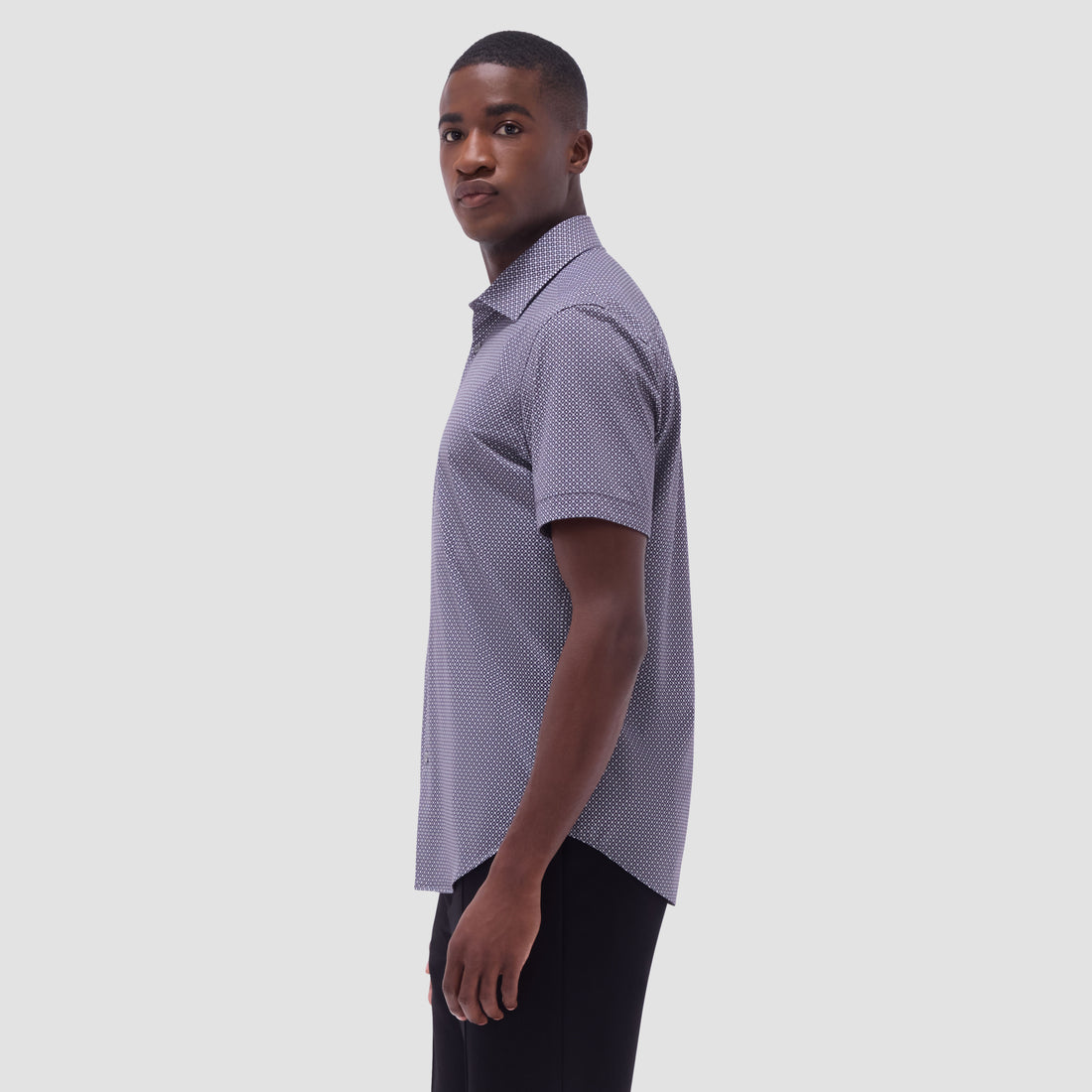 Miles Geometric OoohCotton Short-Sleeve Shirt