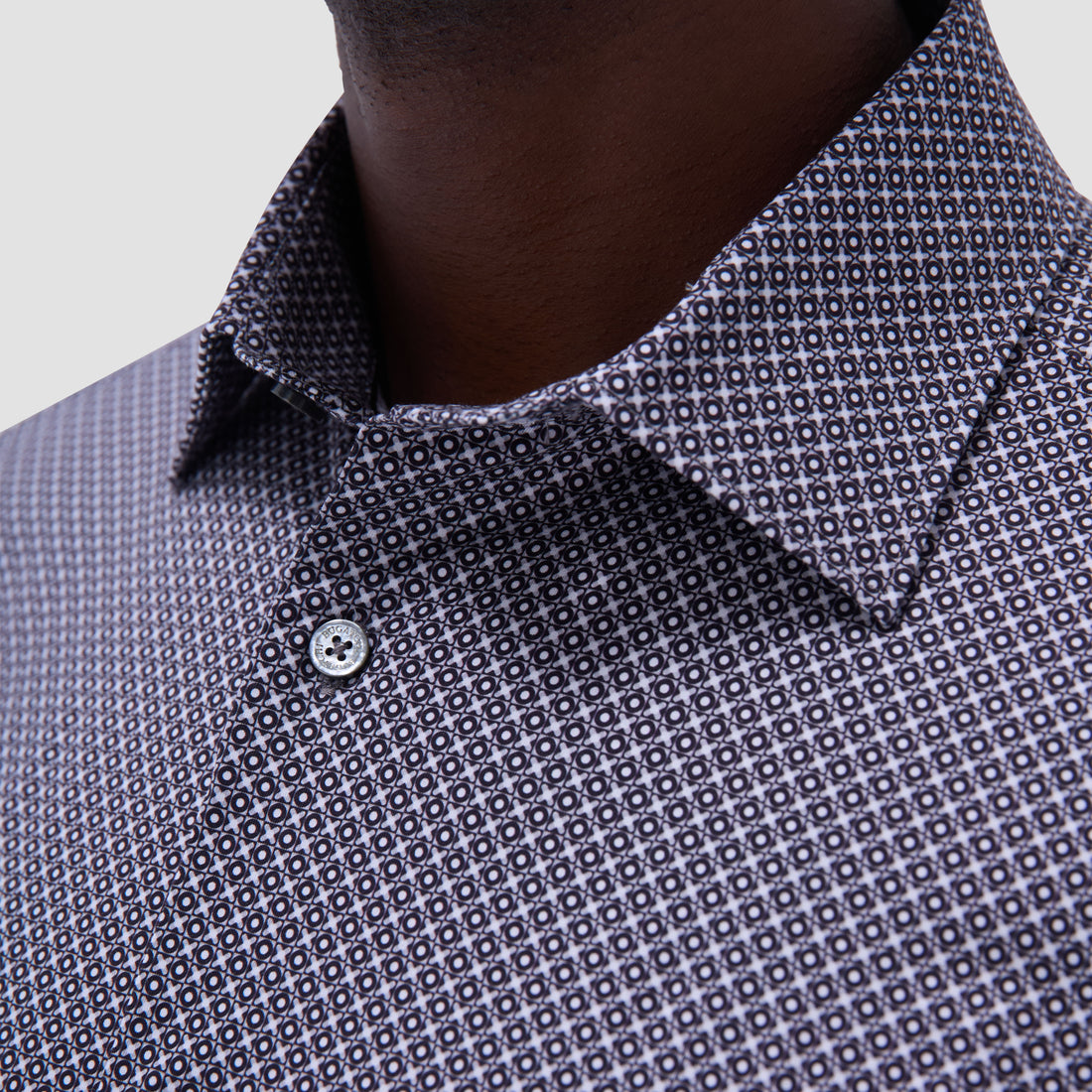 Miles Geometric OoohCotton Short-Sleeve Shirt