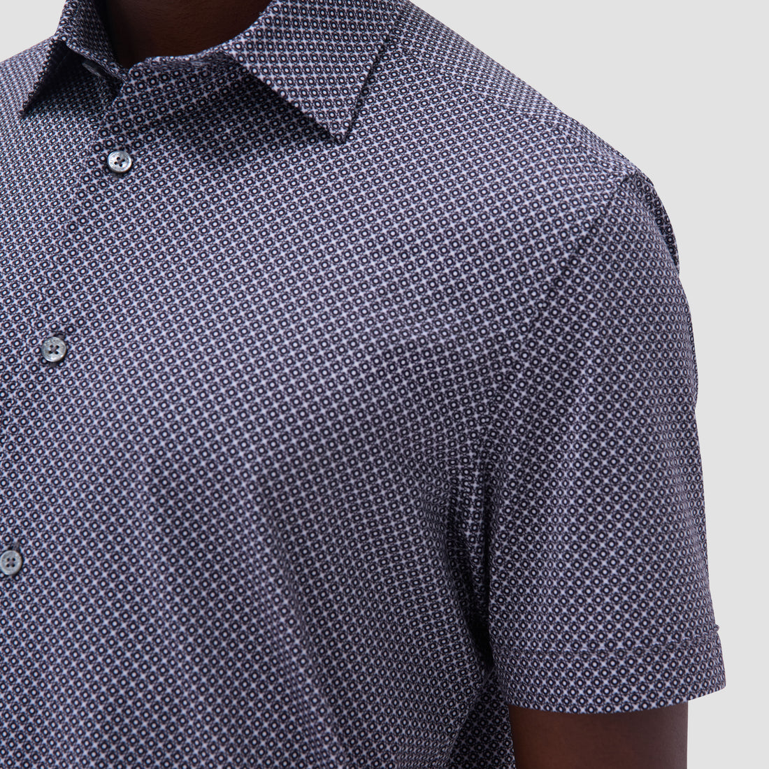 Miles Geometric OoohCotton Short-Sleeve Shirt