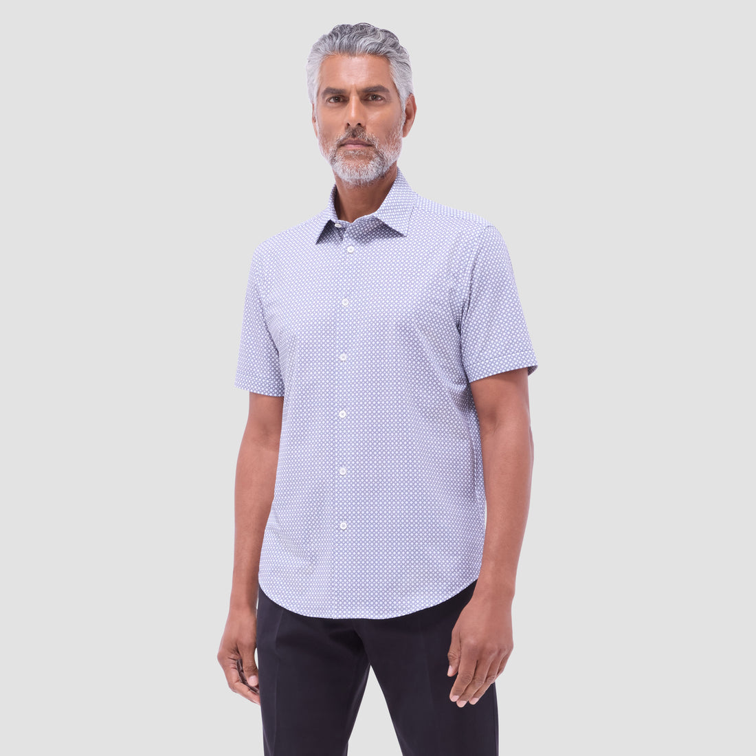 Miles Geometric OoohCotton Short -Sleeve Shirt