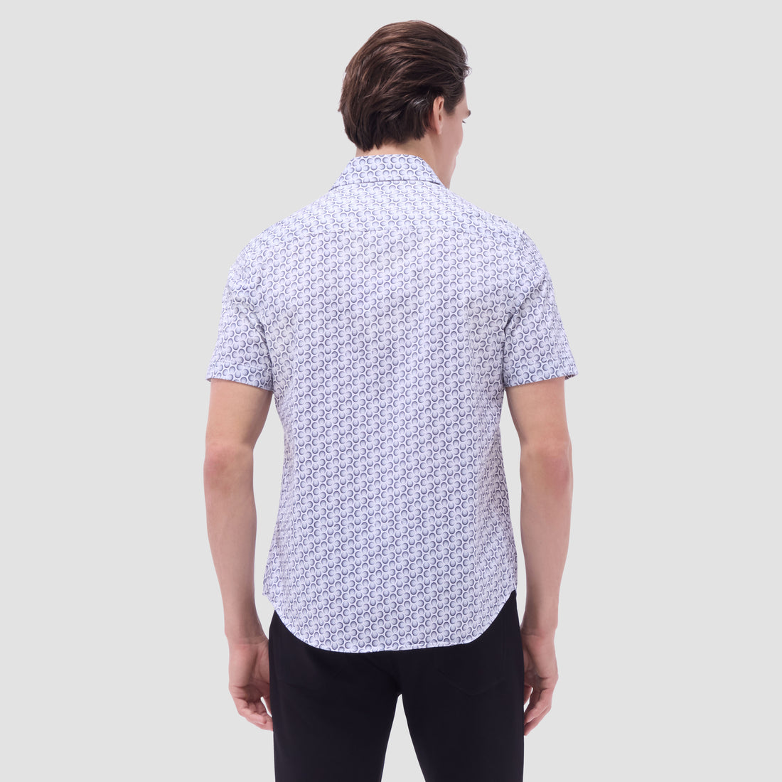 Miles Geometric OoohCotton Short -Sleeve Shirt