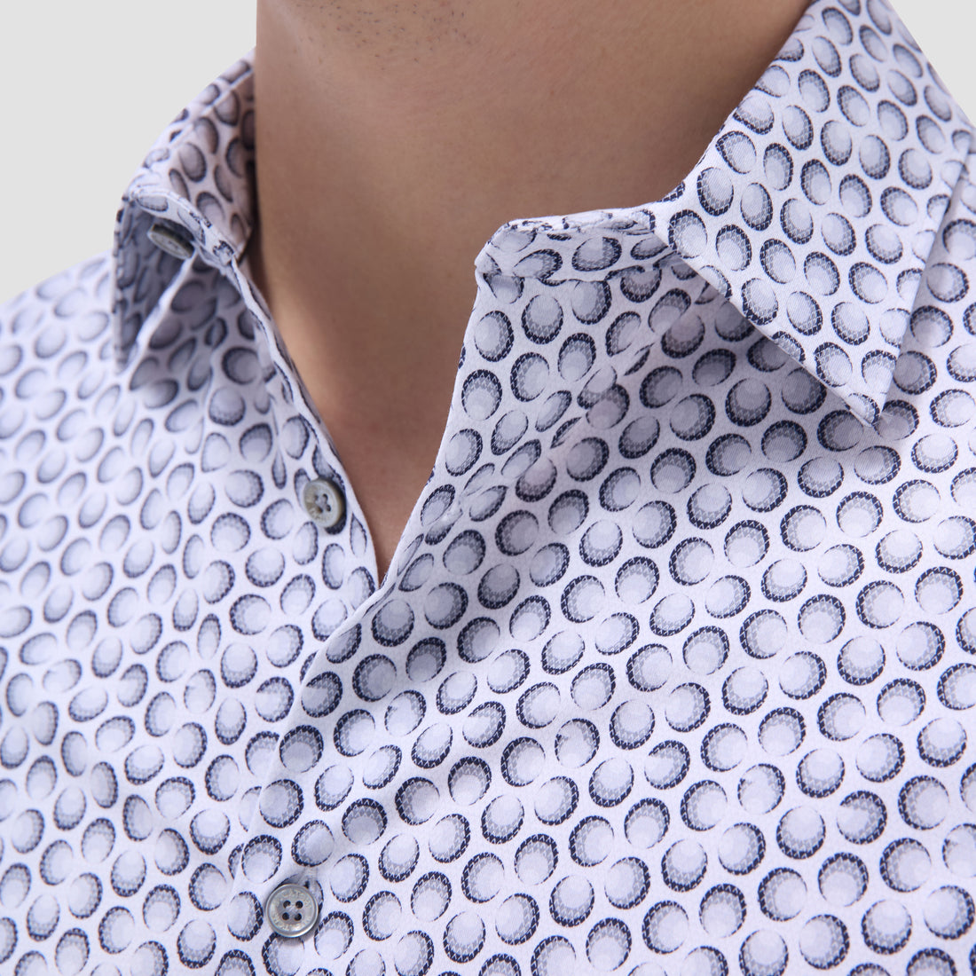 Miles Geometric OoohCotton Short -Sleeve Shirt