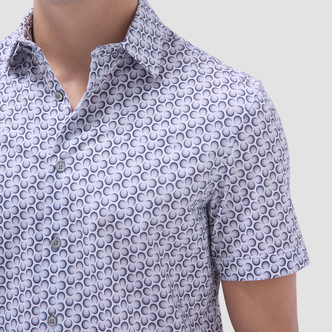 Miles Geometric OoohCotton Short -Sleeve Shirt