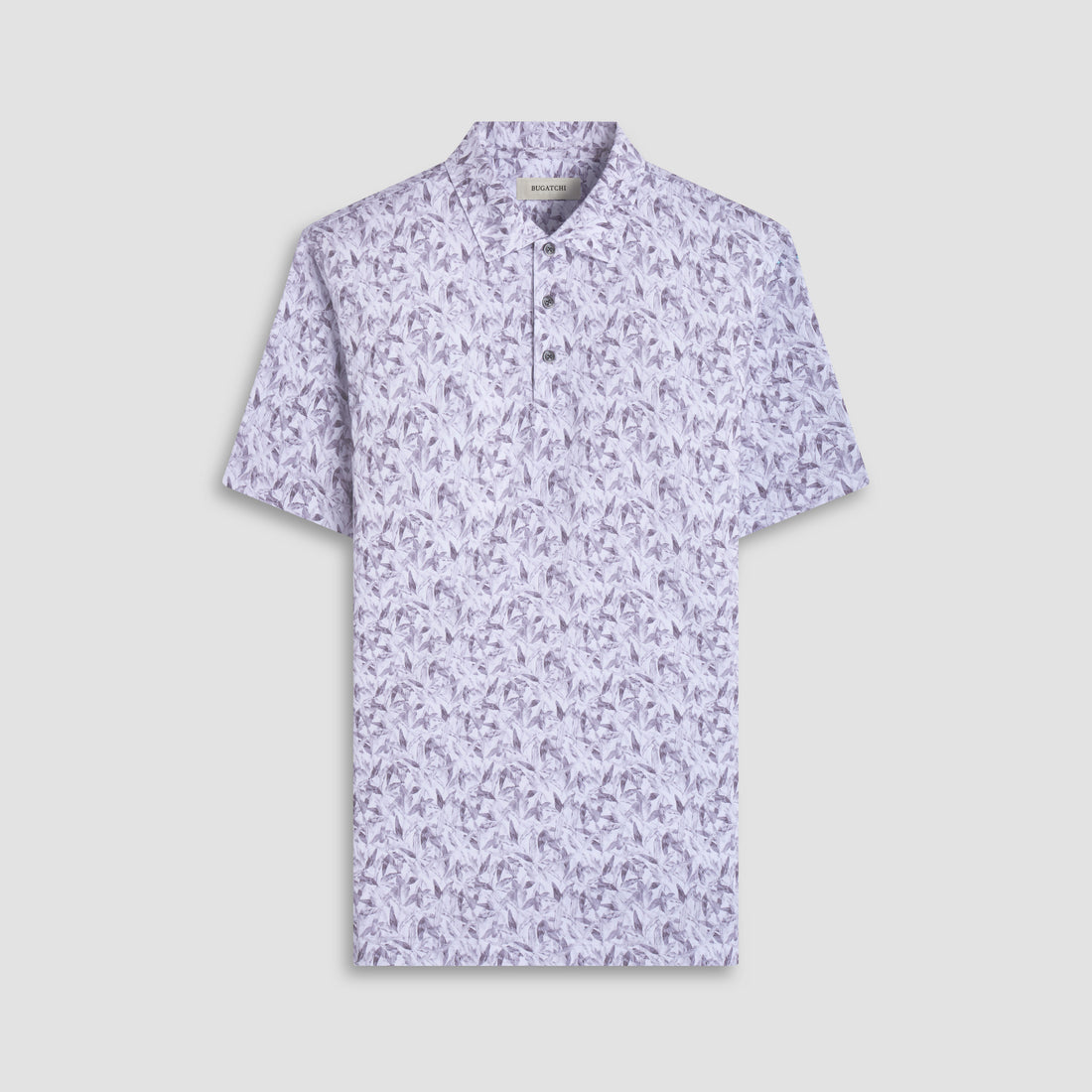 Victor Leaf Print OoohCotton Polo Shirt