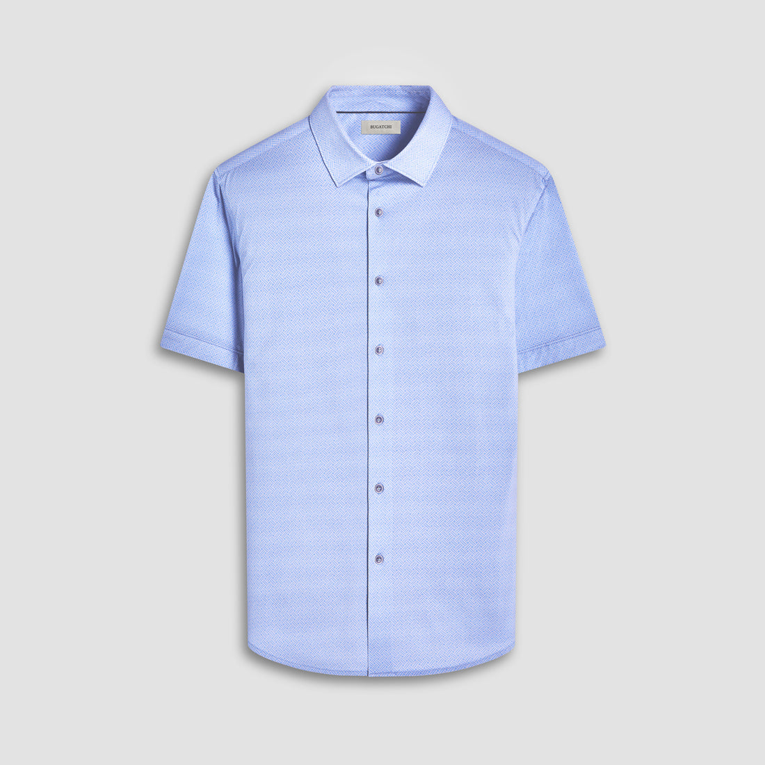 Miles Basketweave OoohCotton Short-Sleeve Shirt