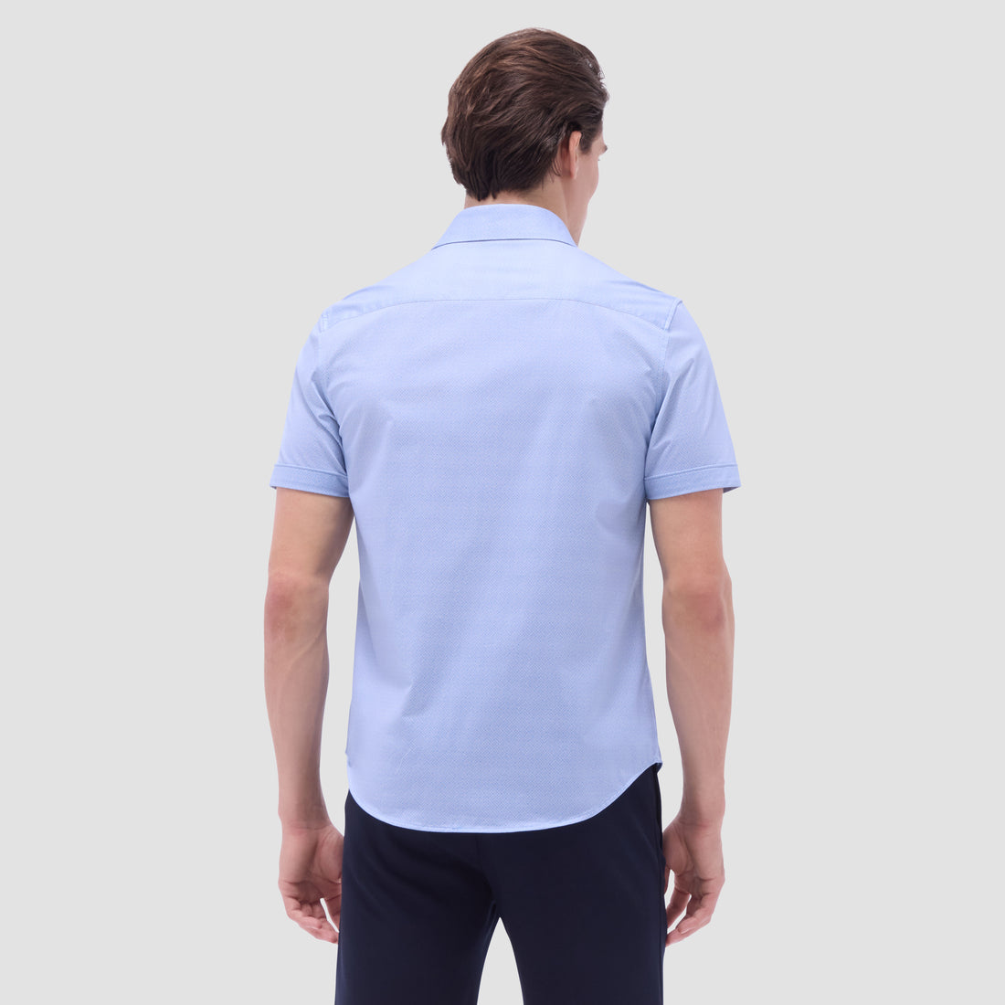 Miles Basketweave OoohCotton Short-Sleeve Shirt