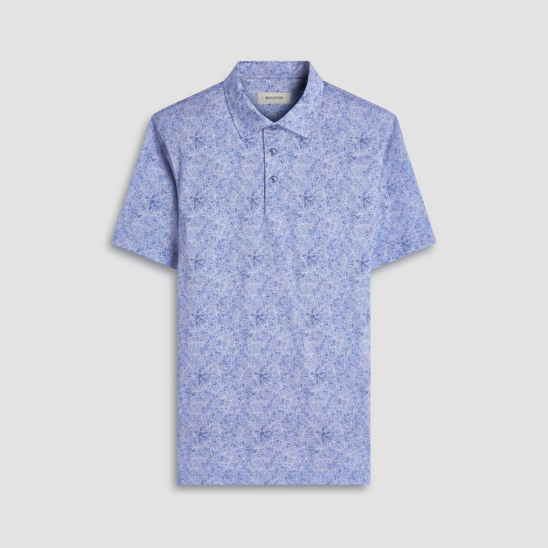 Victor Leaf Print OoohCotton Polo Shirt