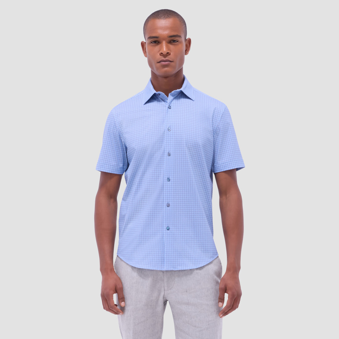 Miles Geometric OoohCotton Short -Sleeve Shirt