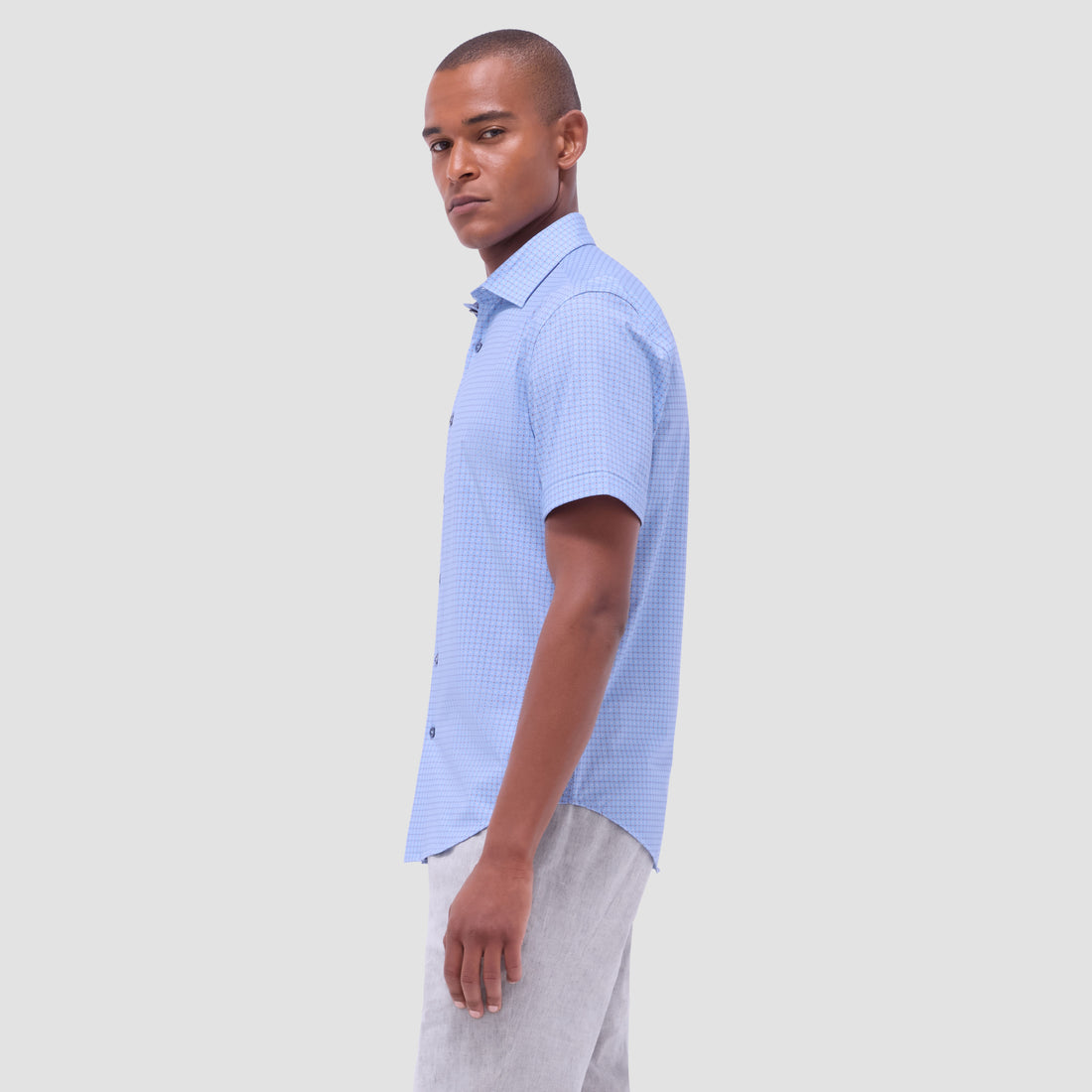 Miles Geometric OoohCotton Short -Sleeve Shirt