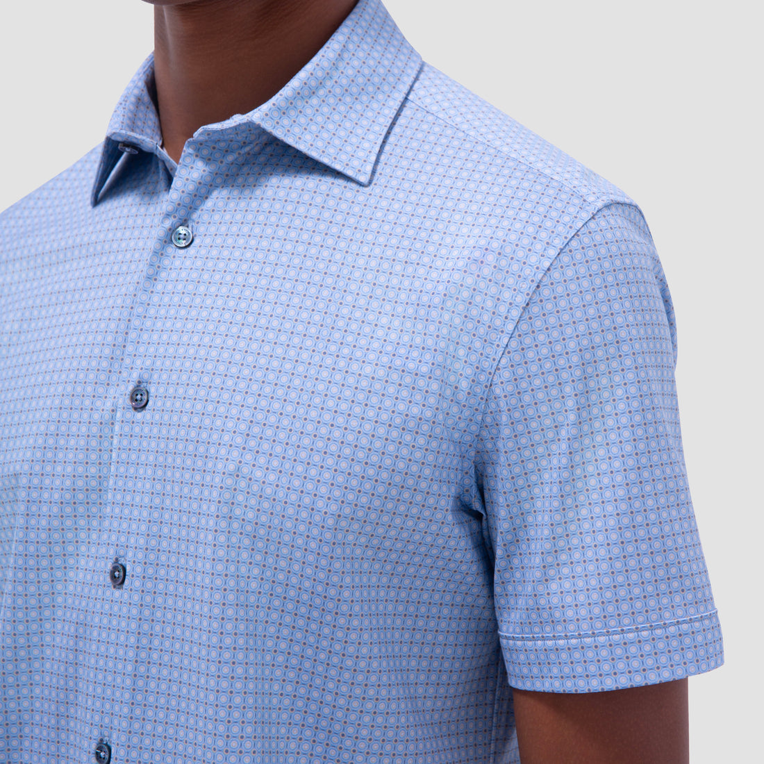 Miles Geometric OoohCotton Short -Sleeve Shirt