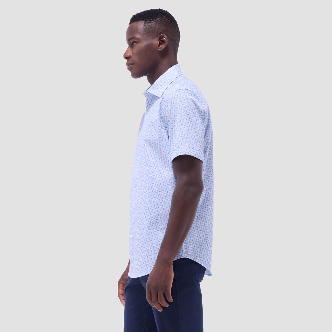 Miles Geometric OoohCotton Short-Sleeve Shirt