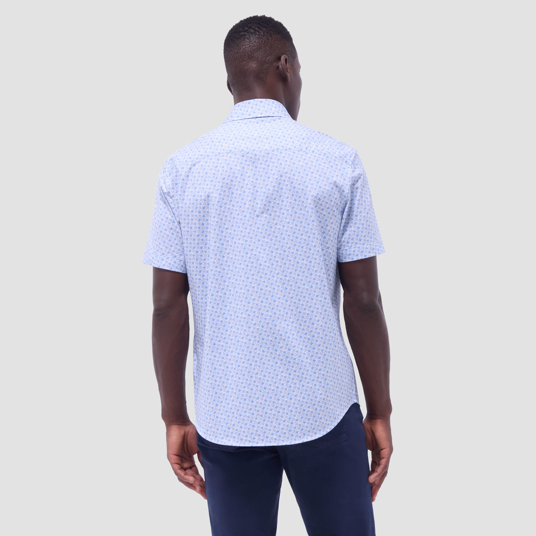 Miles Geometric OoohCotton Short-Sleeve Shirt