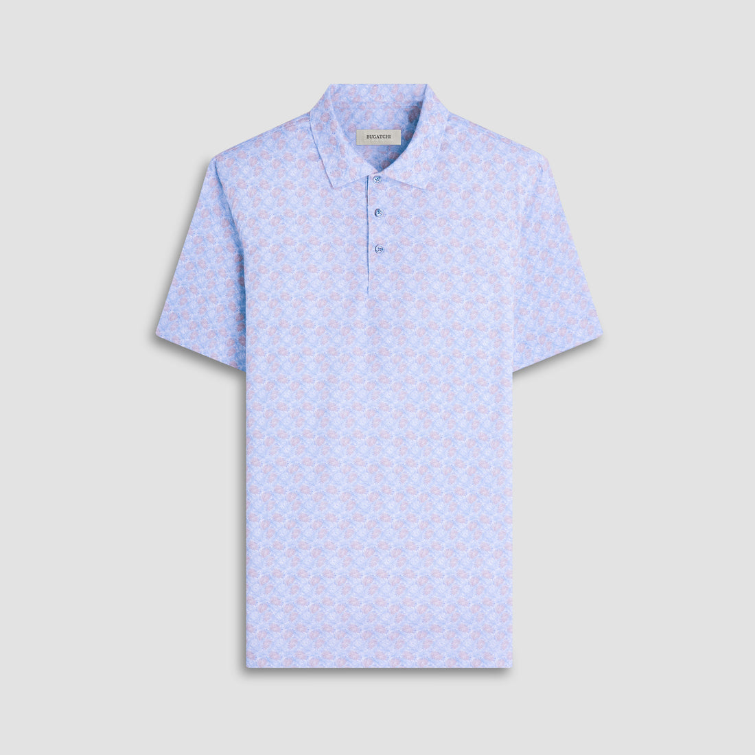 Victor Leaf Print OoohCotton Polo Shirt