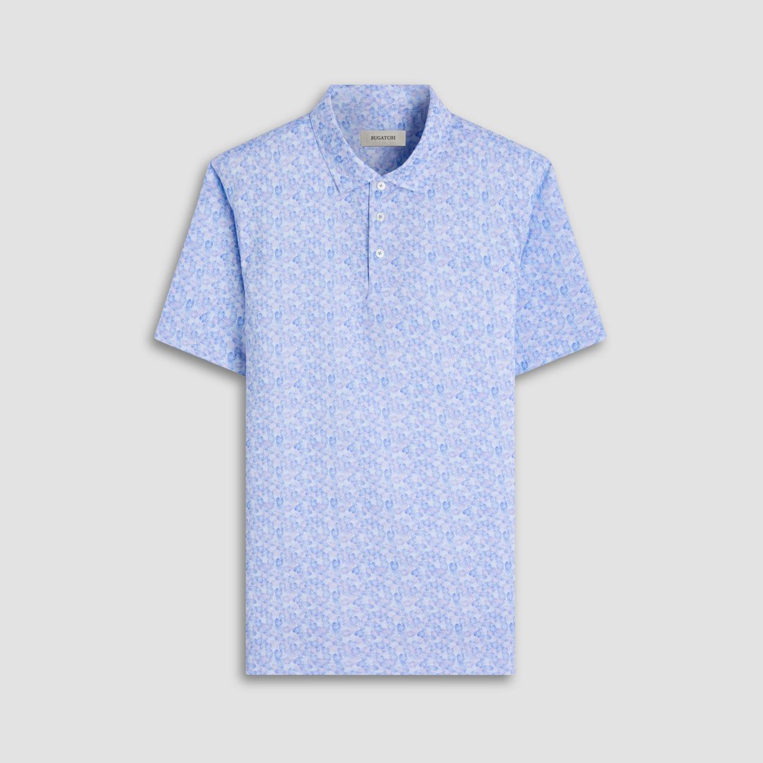 Victor Leaf Print OoohCotton Polo Shirt