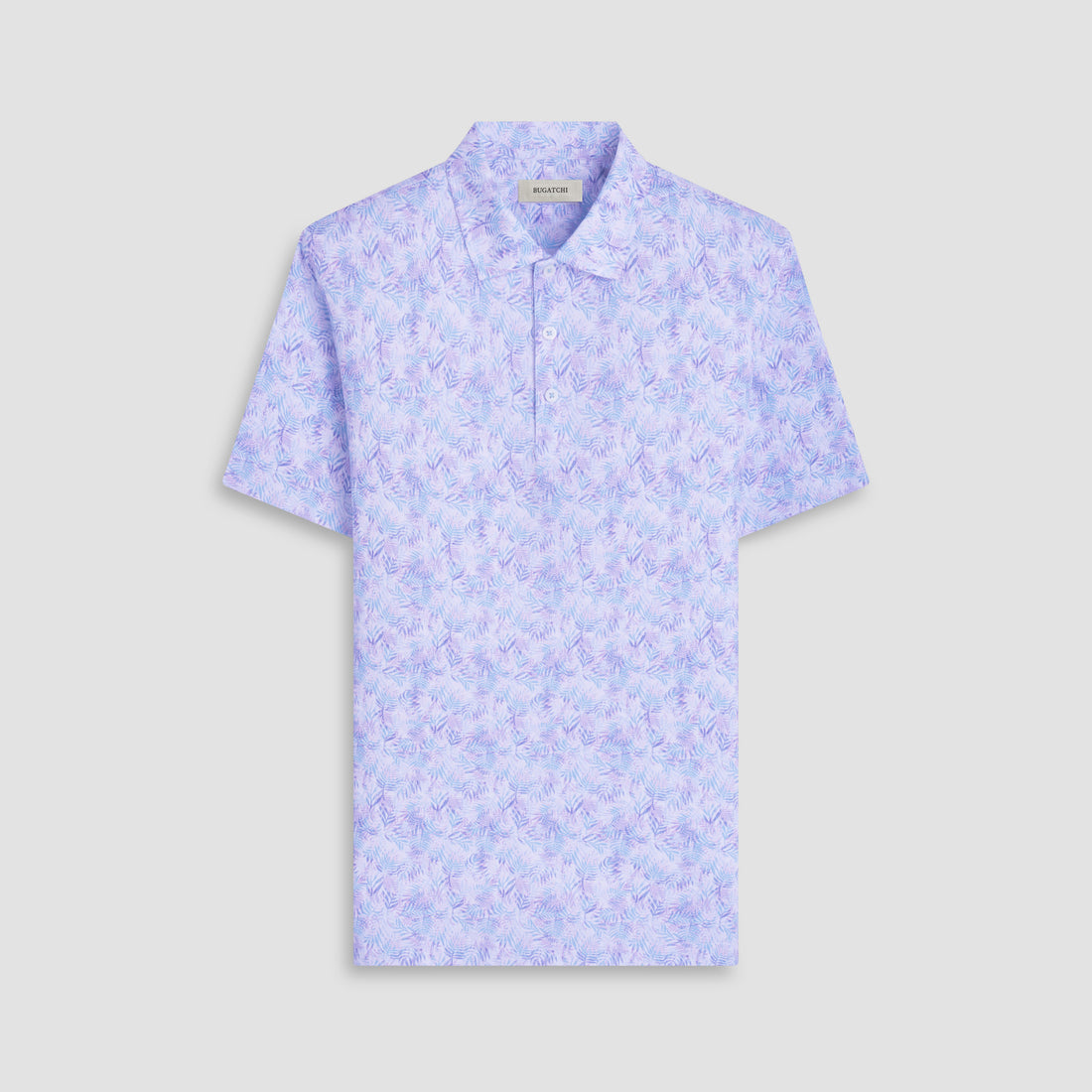 Victor Leaf Print OoohCotton Polo Shirt