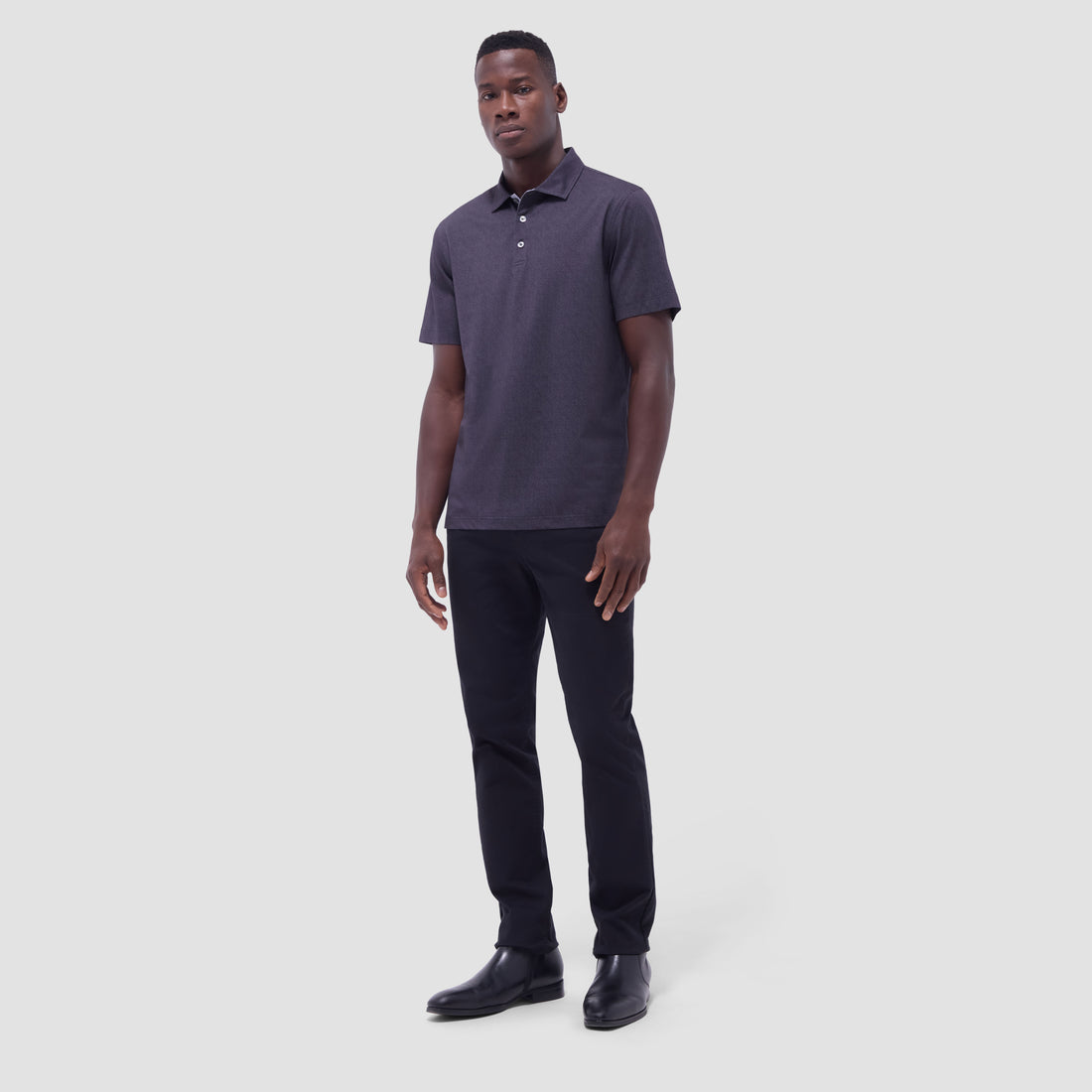 Vincent Double-Sided Solid OoohCotton Polo Shirt