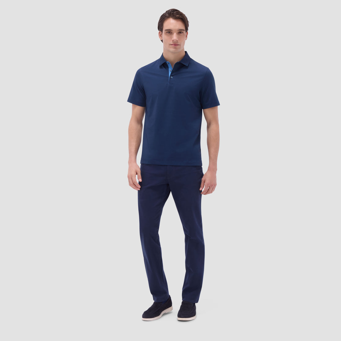 Vincent Double-Sided Solid OoohCotton Polo Shirt