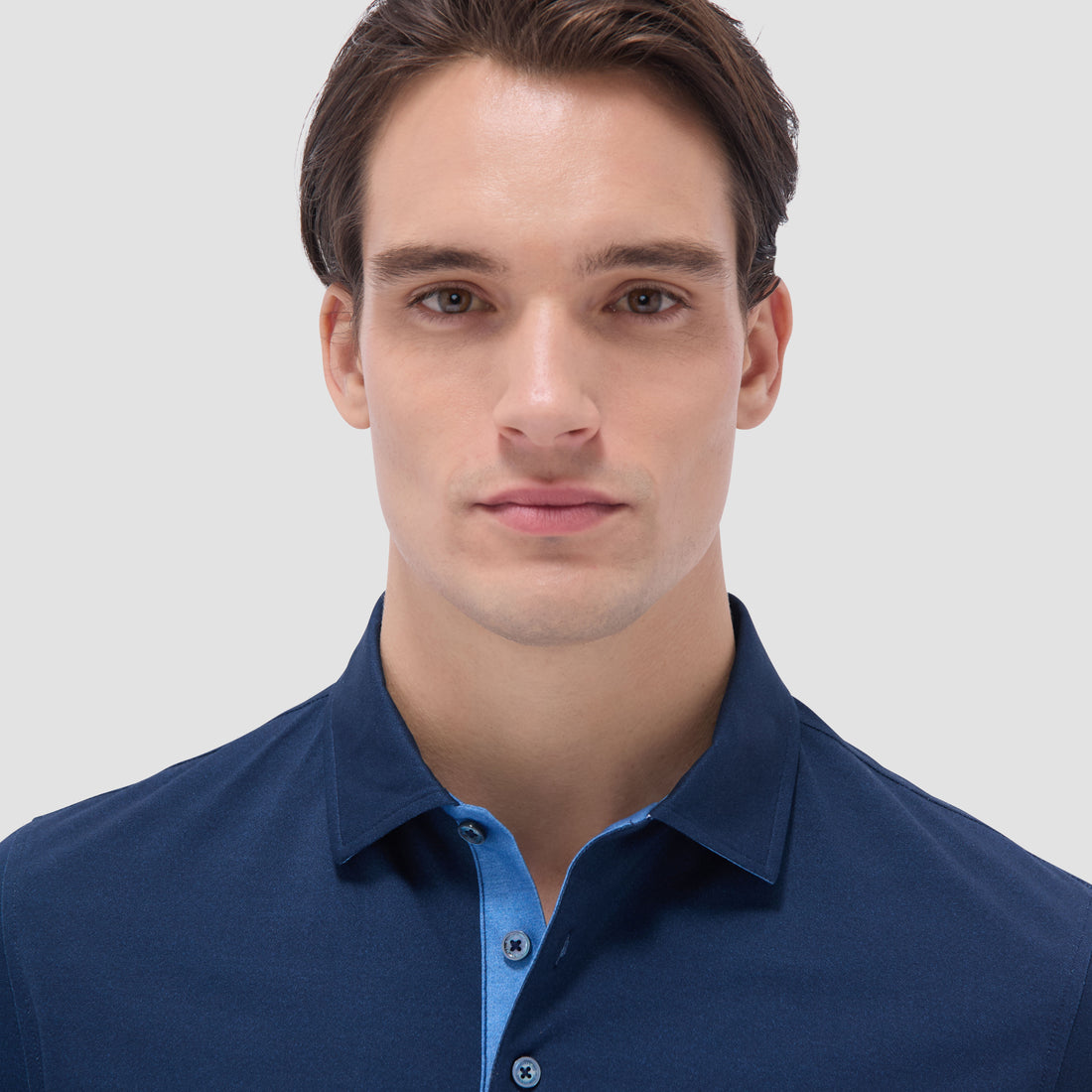 Vincent Double-Sided Solid OoohCotton Polo Shirt