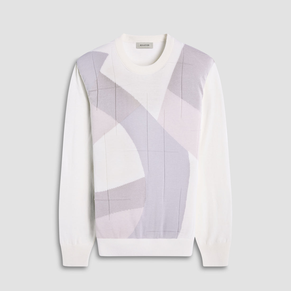 Abstract Crew Neck Sweater