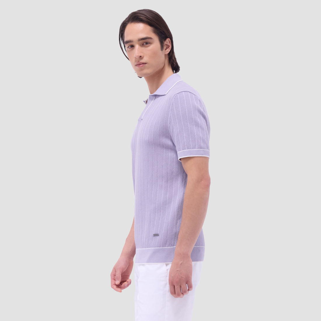 Wide Rib Short Sleeve Johnny Sweater