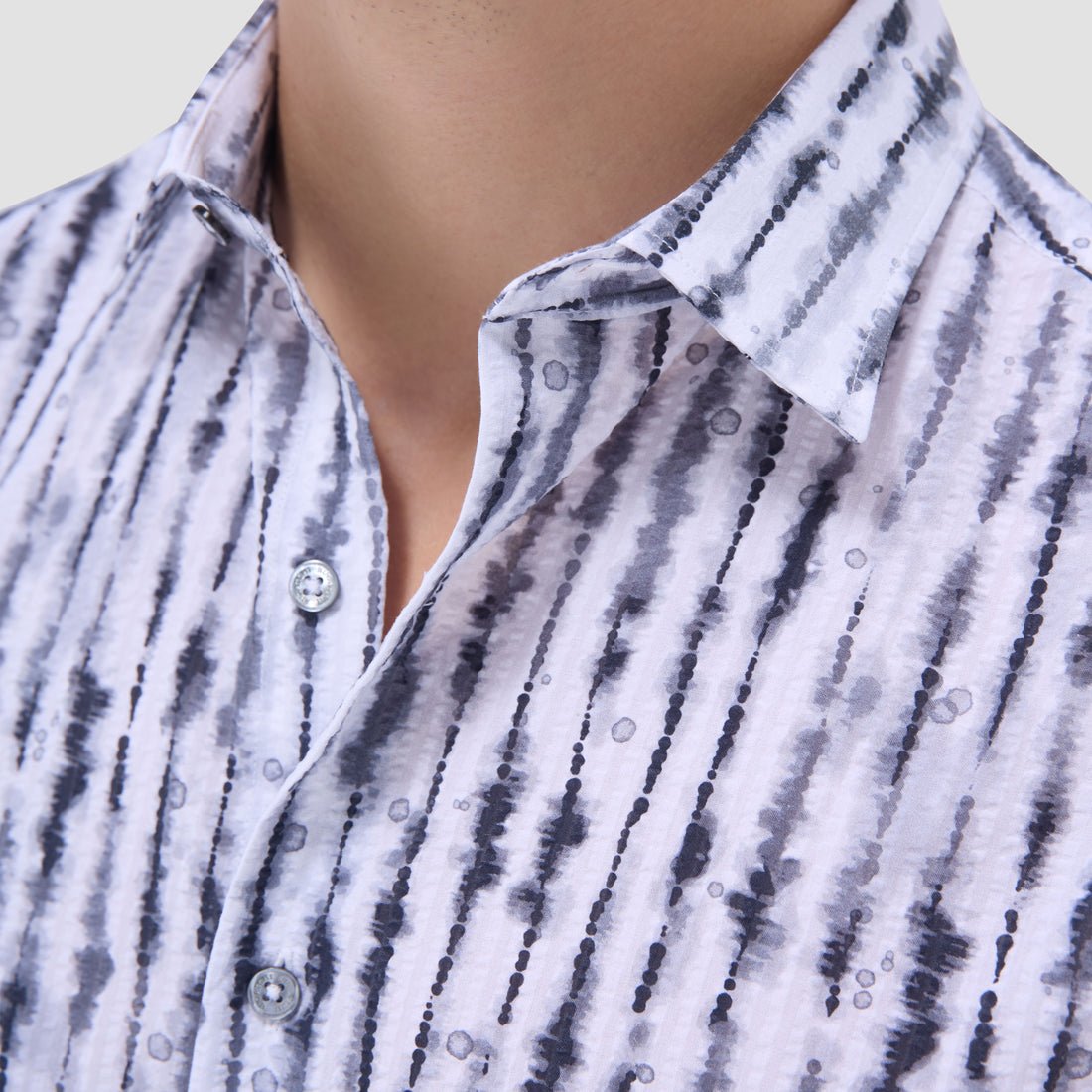 Orson Shibori Seersucker Short-Sleeve Shirt