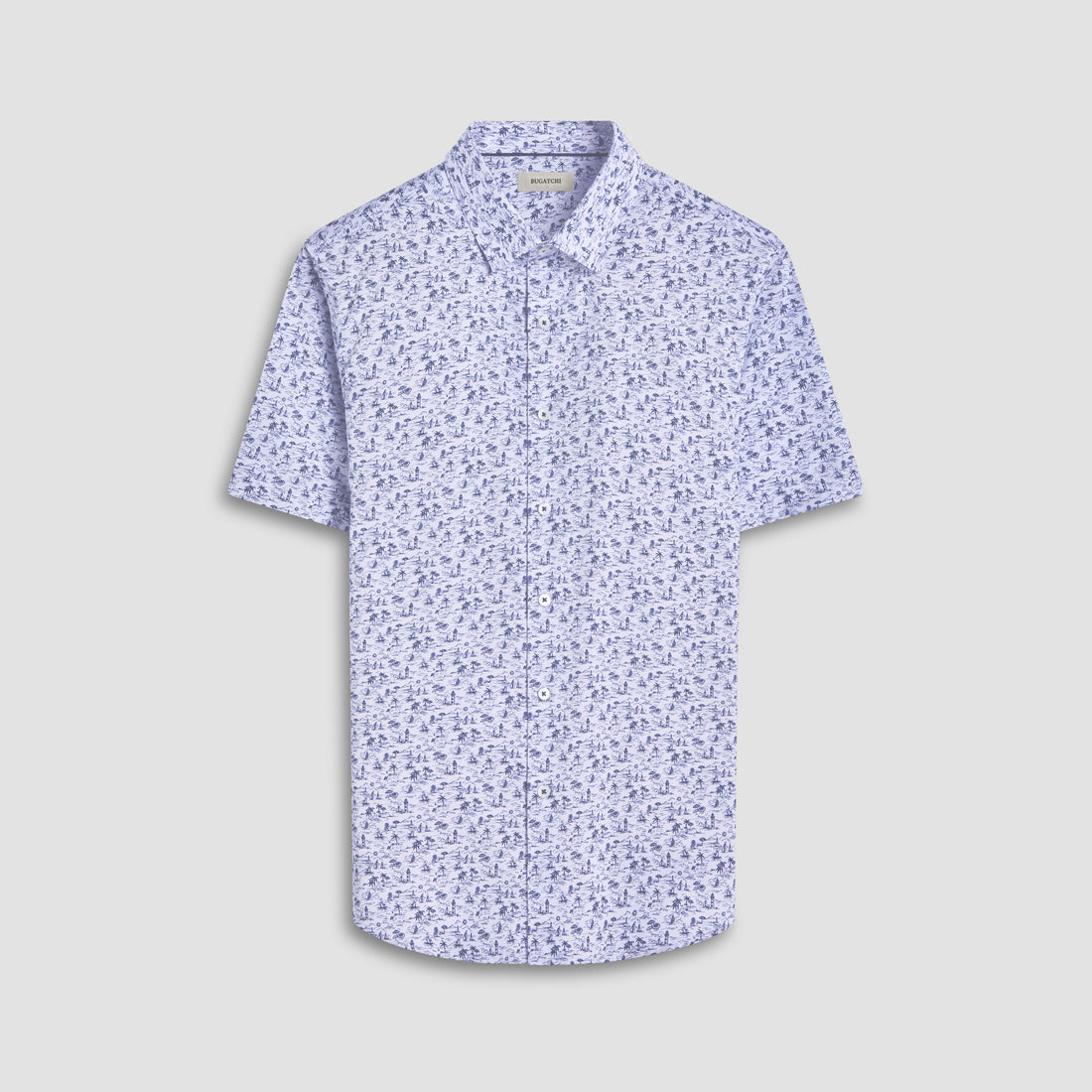 Orson Coastal Toile Short-Sleeve Shirt