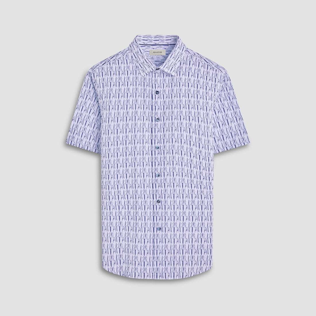 Orson Abstract Seersucker Short-Sleeve Shirt