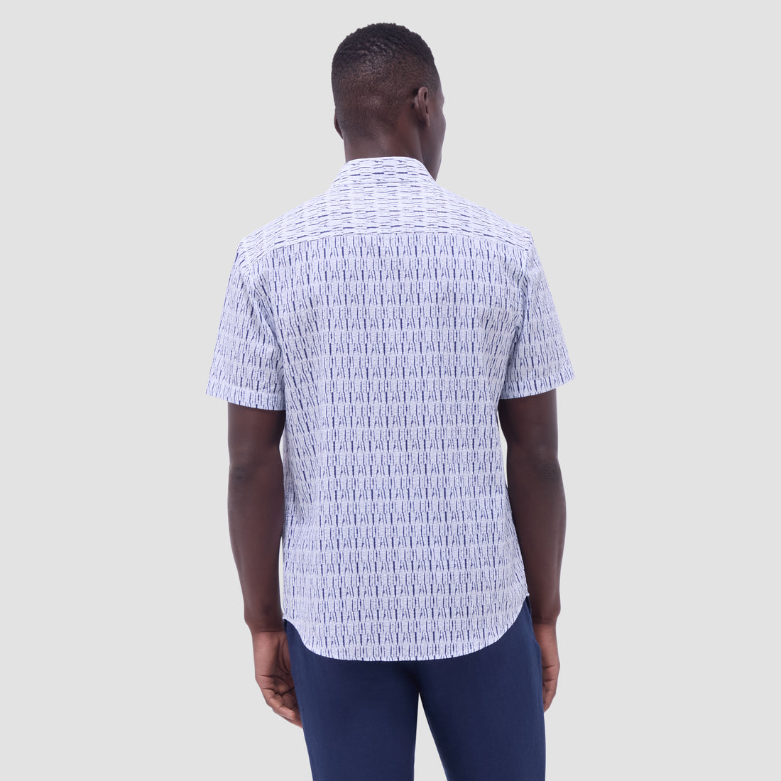 Orson Abstract Seersucker Short-Sleeve Shirt