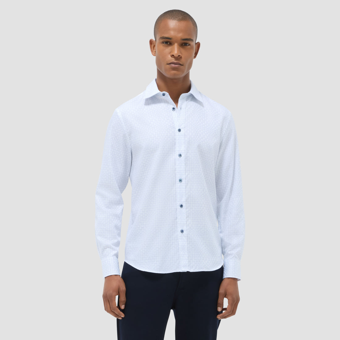 Julian Grid Check Jacquard Shirt