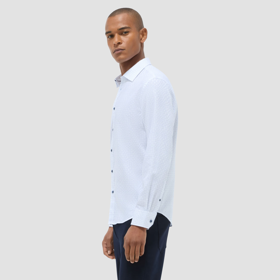 Julian Grid Check Jacquard Shirt