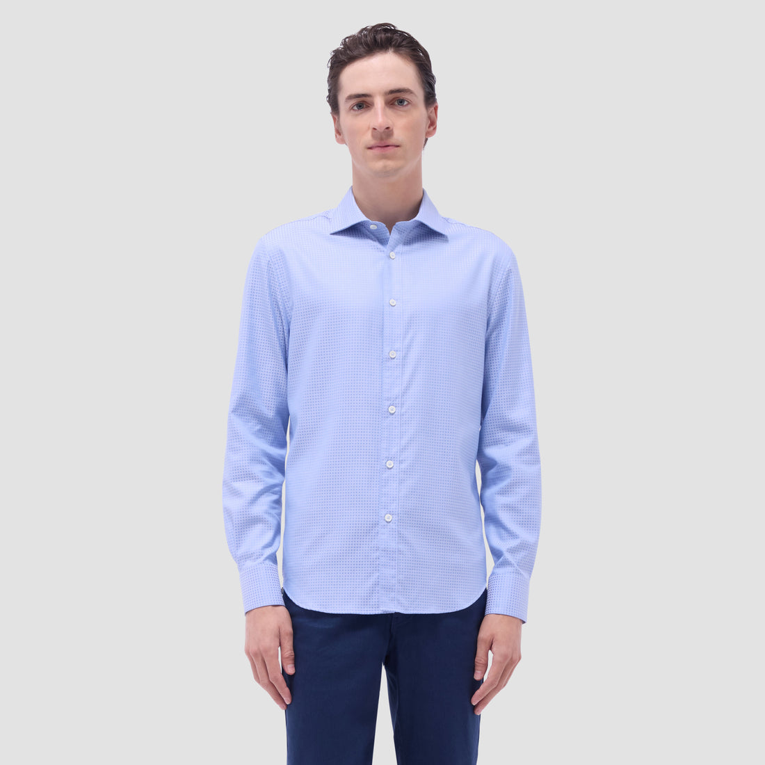 Axel Micro Check Jacquard Shirt