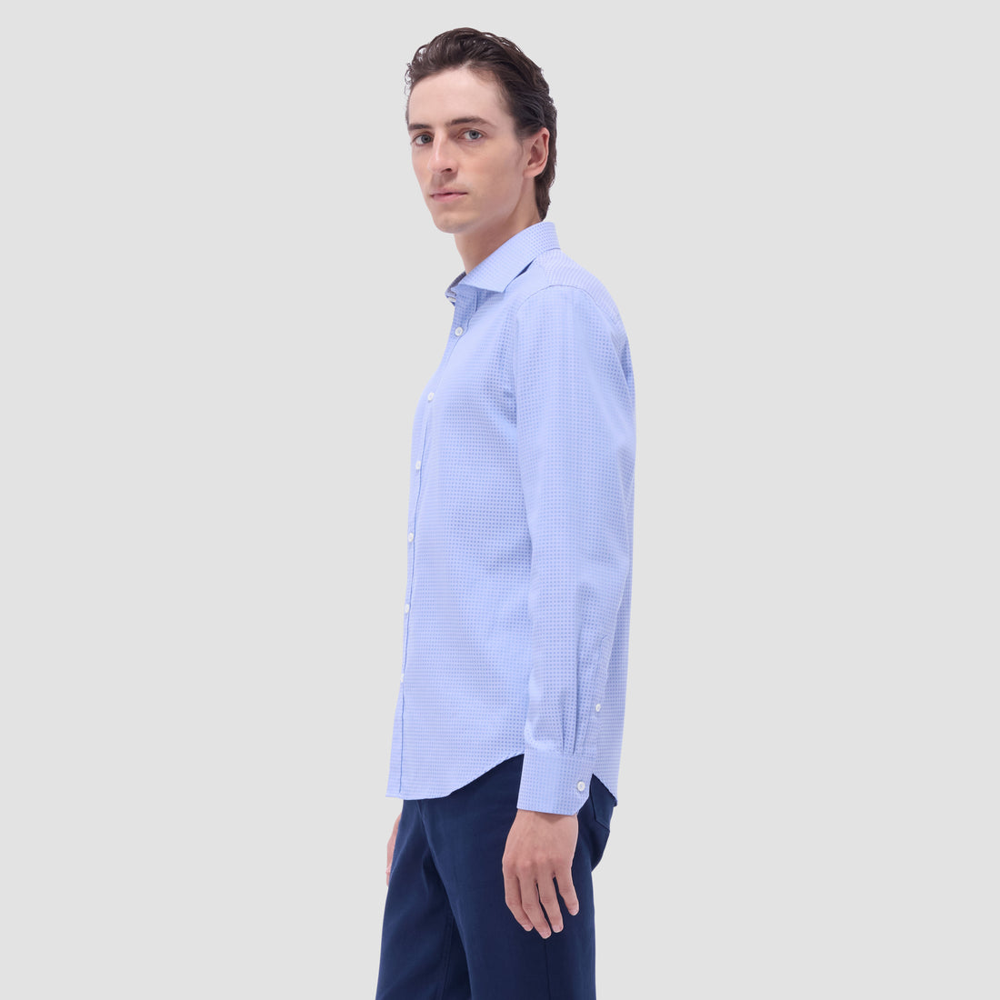 Axel Micro Check Jacquard Shirt