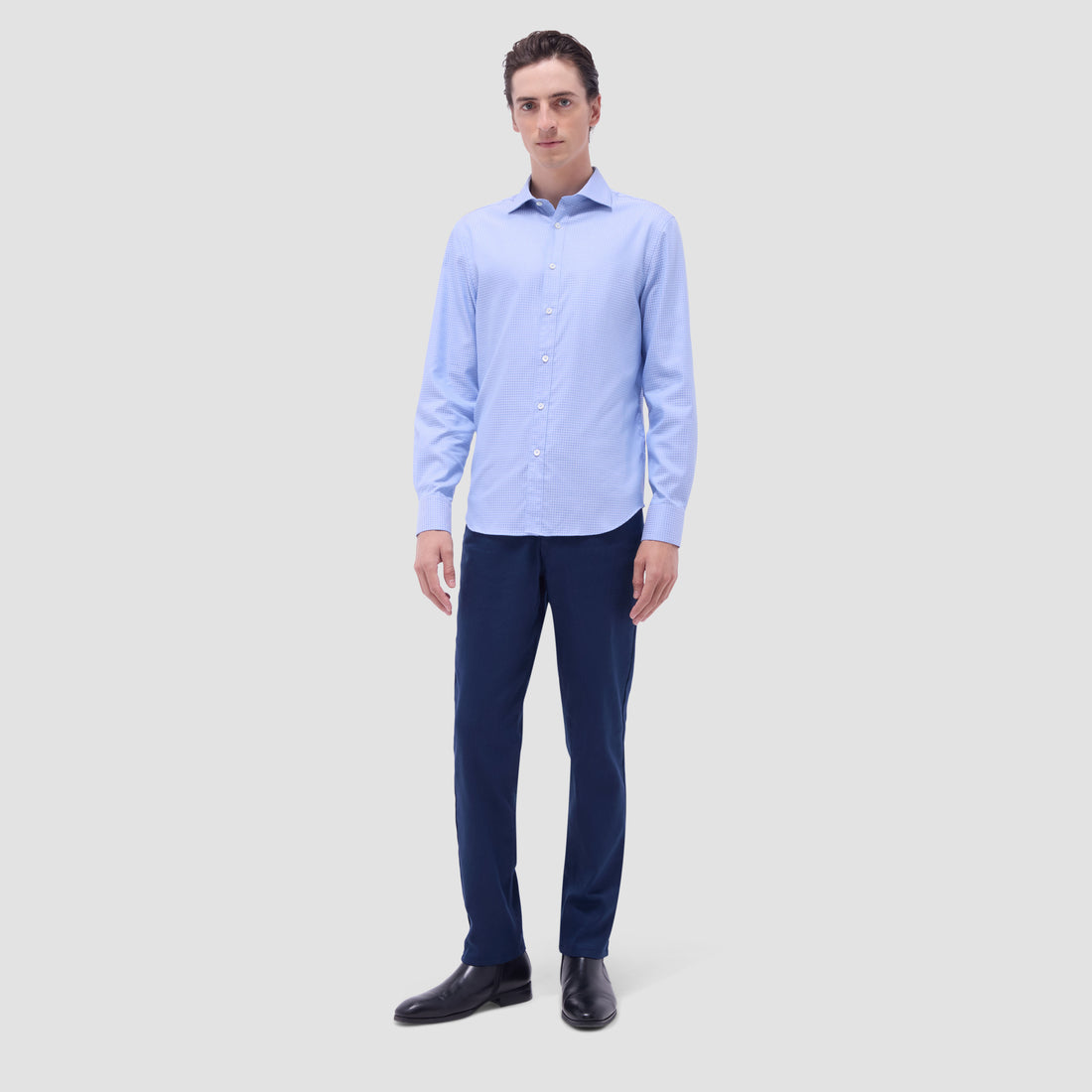 Axel Micro Check Jacquard Shirt