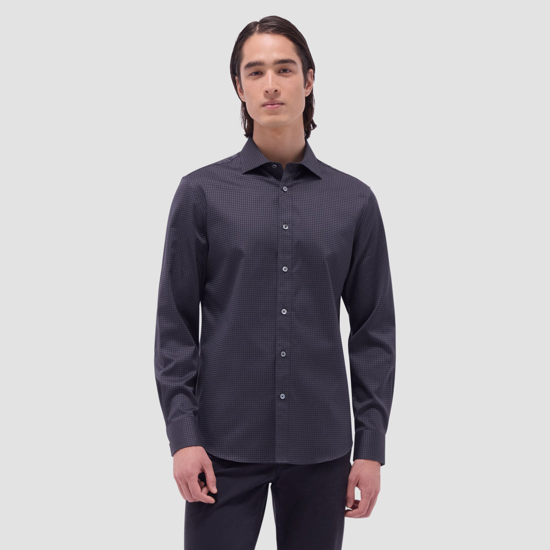 Axel Micro Check Jacquard Shirt