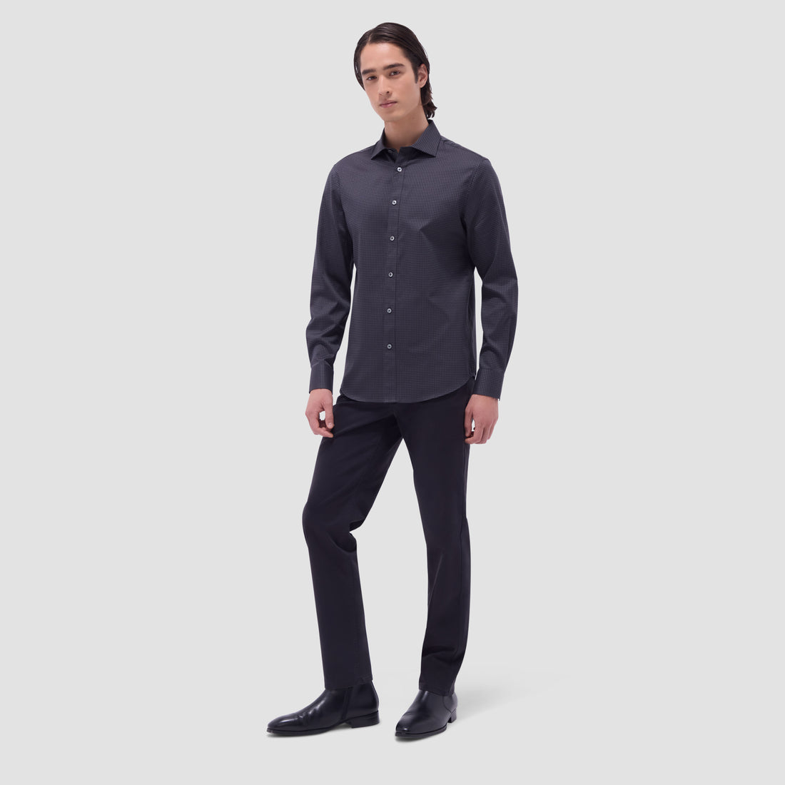 Axel Micro Check Jacquard Shirt