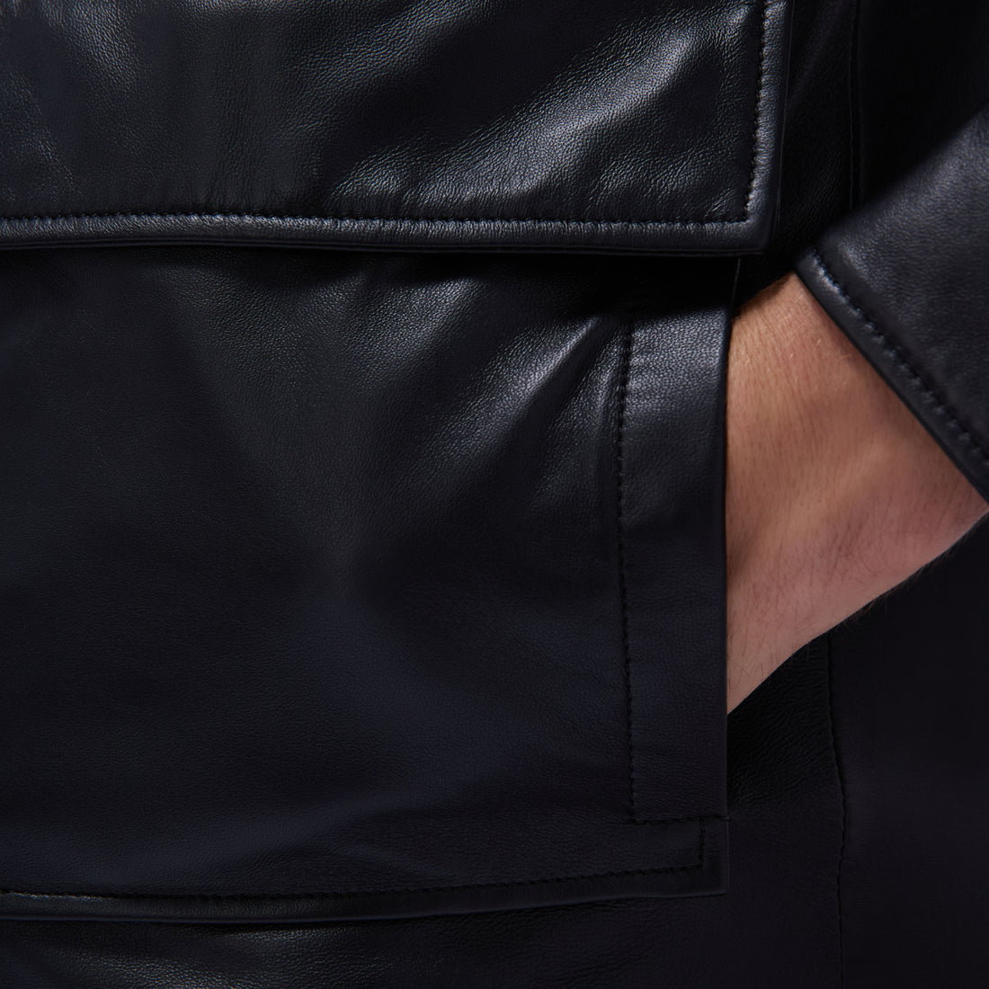 Leather Bomber Jacket