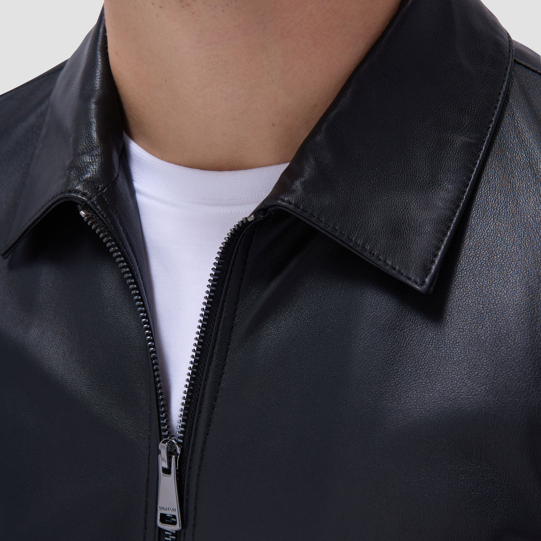 Leather Bomber Jacket